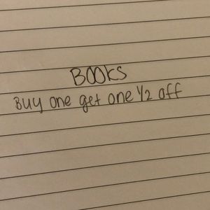 message me to bundle! BOGO half off book sale!